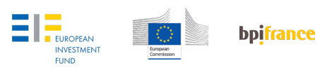 logos de European Investment Fund, European Commission et Bpifrance