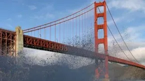 Photographie en couleur du pont de San Fransisco pour illustrer la Silicon Valley