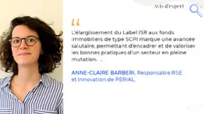 Portrait en couleurs de Anne-Claire BARBIER Responsable RSE et Innovation chez PERIAL AM