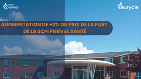 Augmentation de +2% du prix de la part de la SCPI Pierval Santé