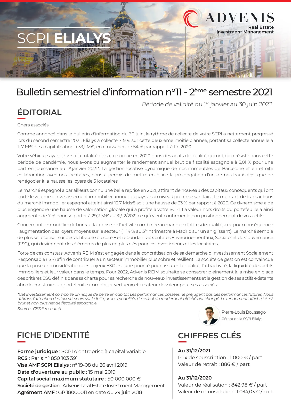 Bulletin semestriel - 2nd semestre 2021