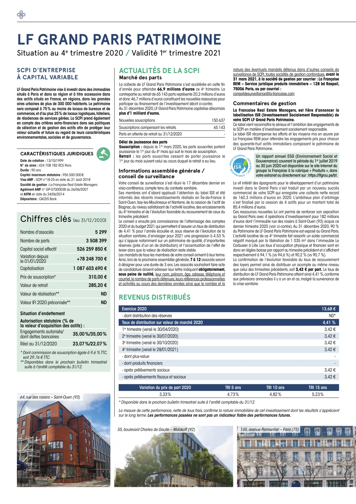 Bulletin trimestriel - 4ème trimestre 2020