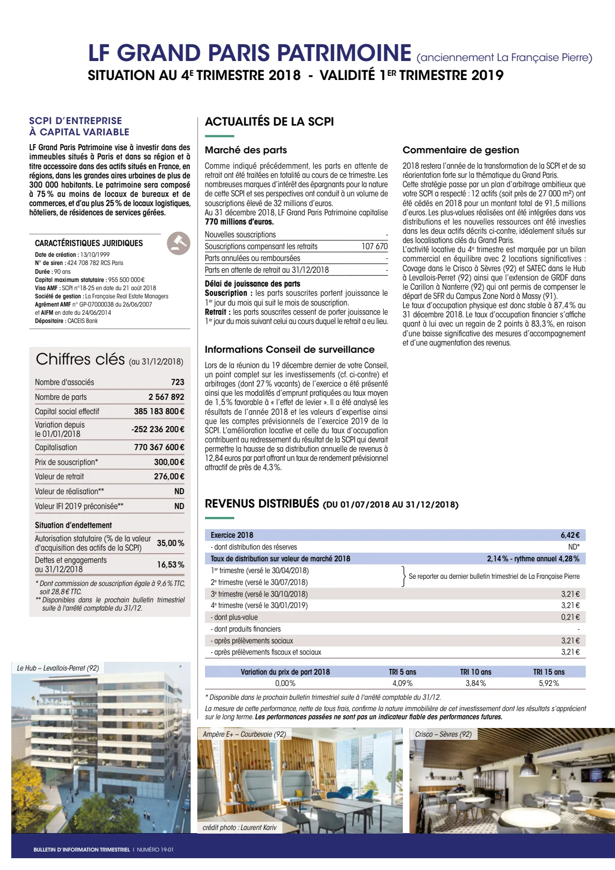 Bulletin trimestriel - 4ème trimestre 2021