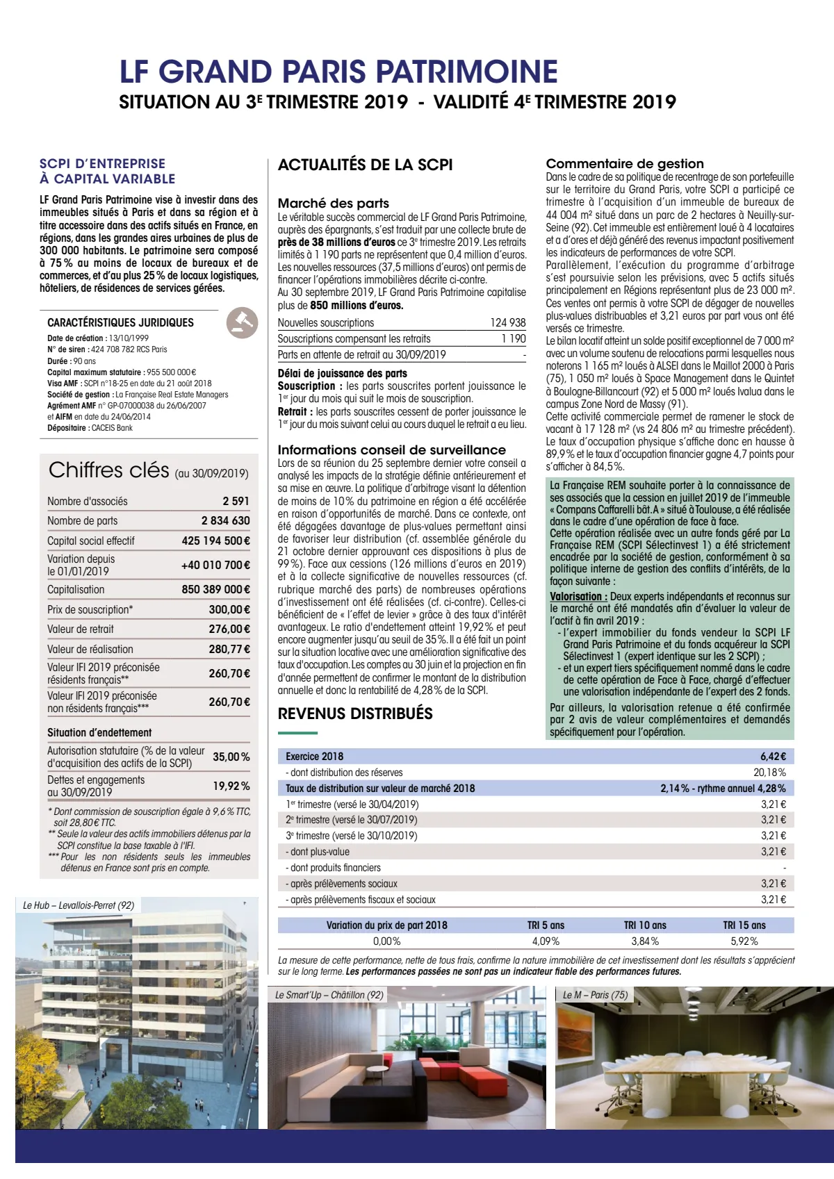 Bulletin trimestriel - 3ème trimestre 2019