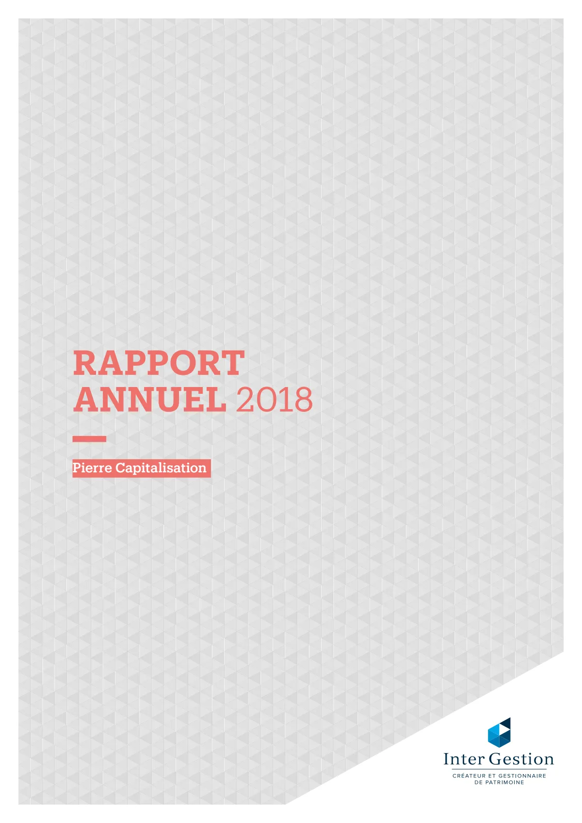 Rapport annuel - 2018