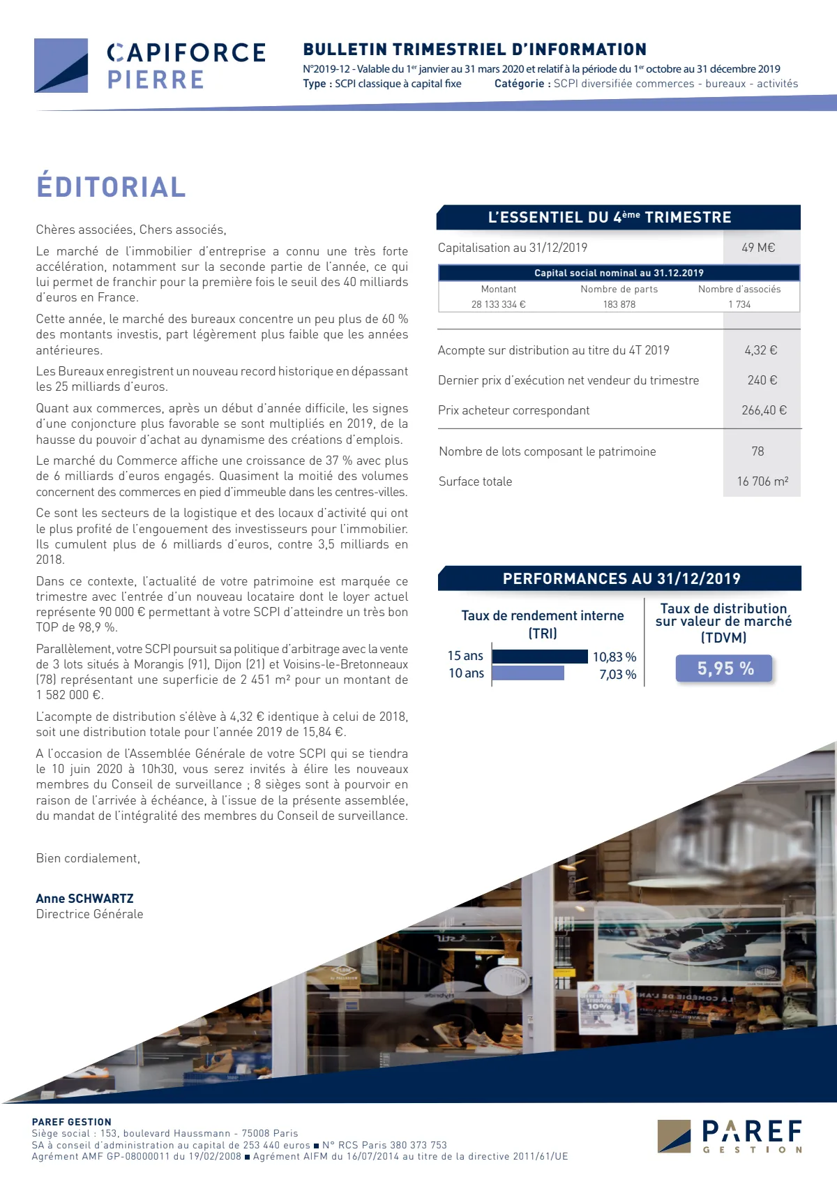 Bulletin trimestriel - 4ème trimestre 2019