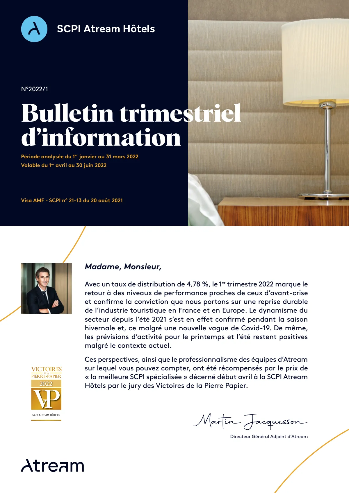 Bulletin trimestriel - 1er trimestre 2022