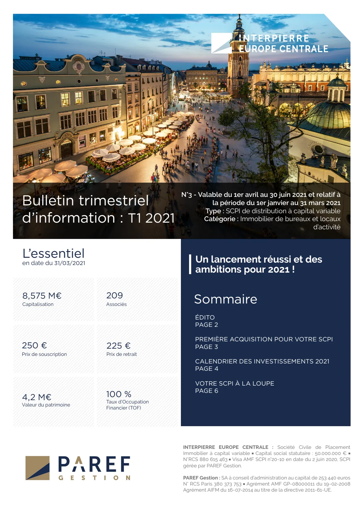 Bulletin trimestriel - 1er trimestre 2021