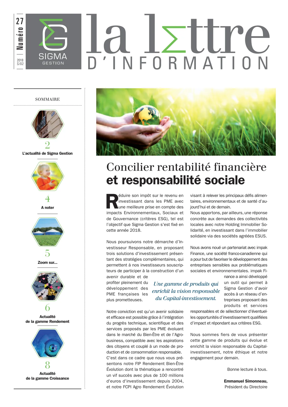 Lettre d'information n°27