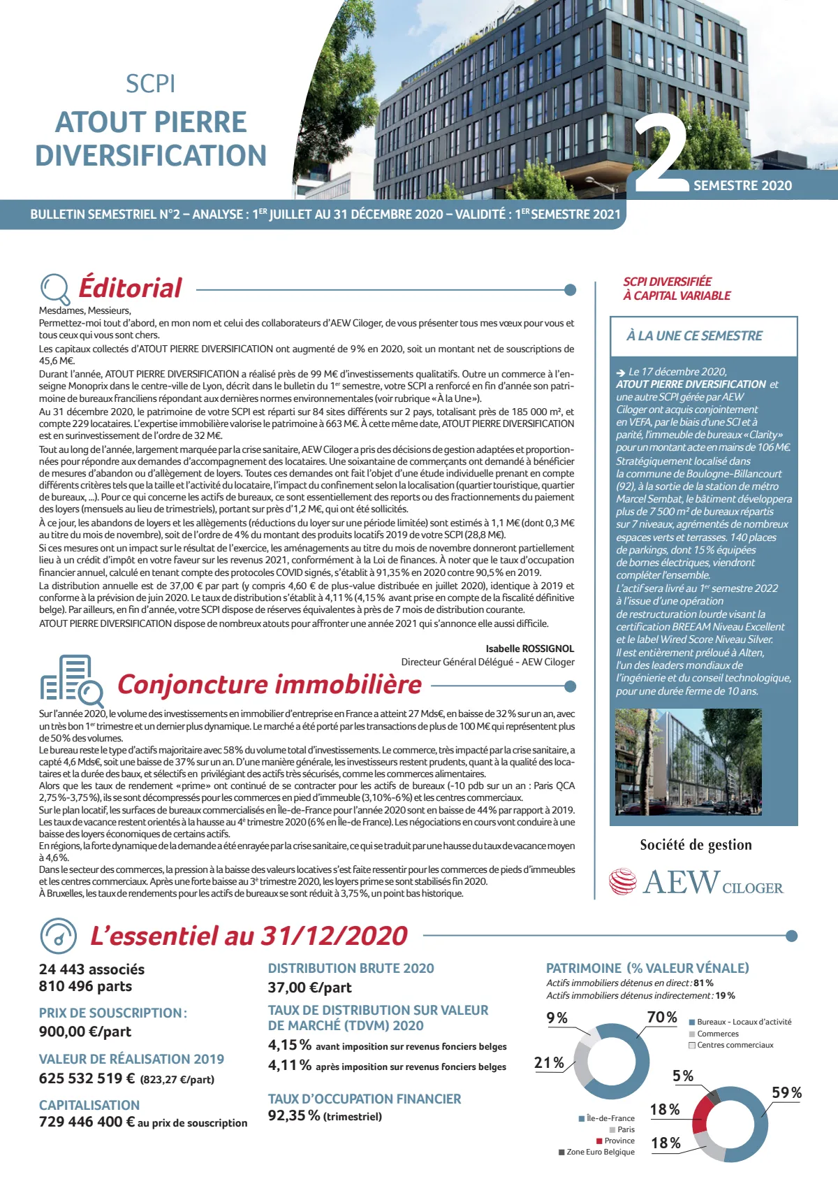 Bulletin trimestriel - 4ème trimestre 2020