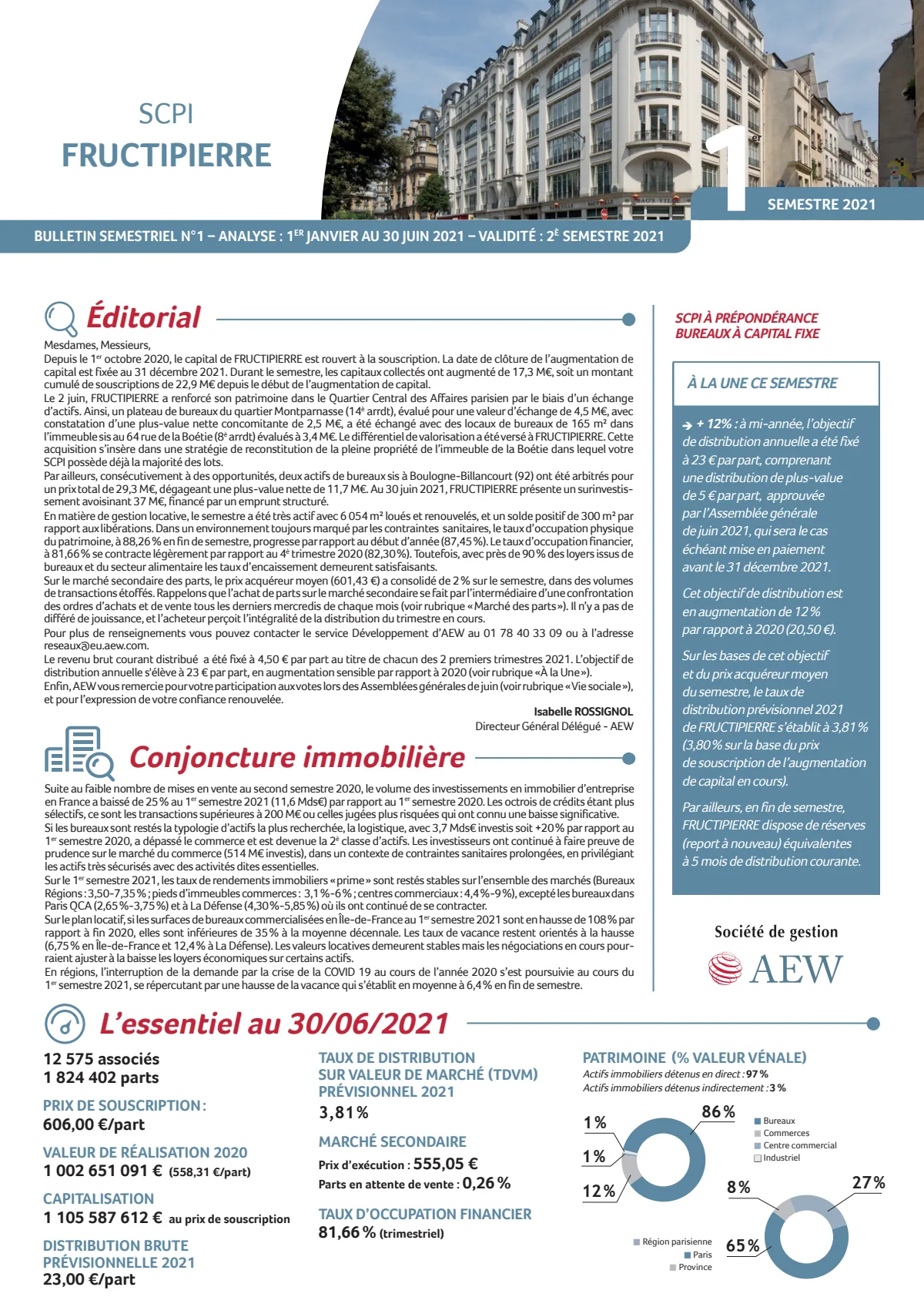 Bulletin trimestriel - 2ème trimestre 2021