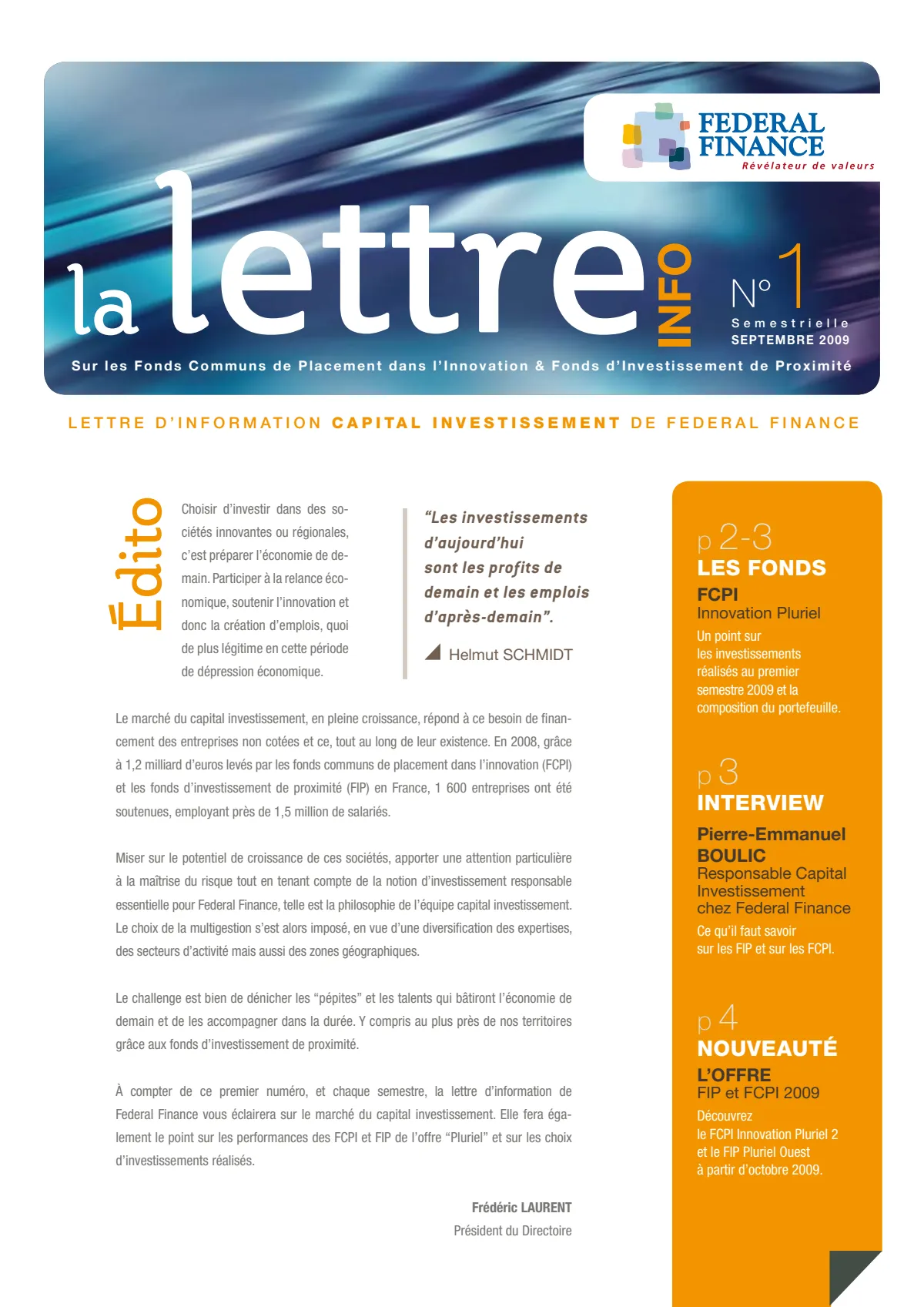 La lettre info n°1