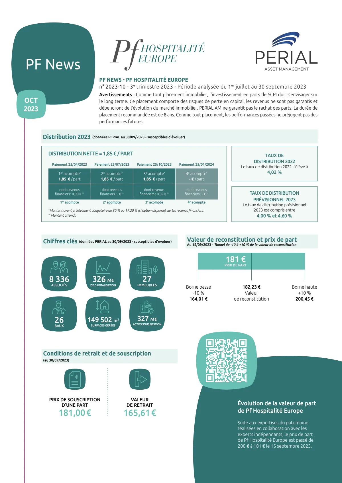 Bulletin trimestriel - 3ème trimestre 2023