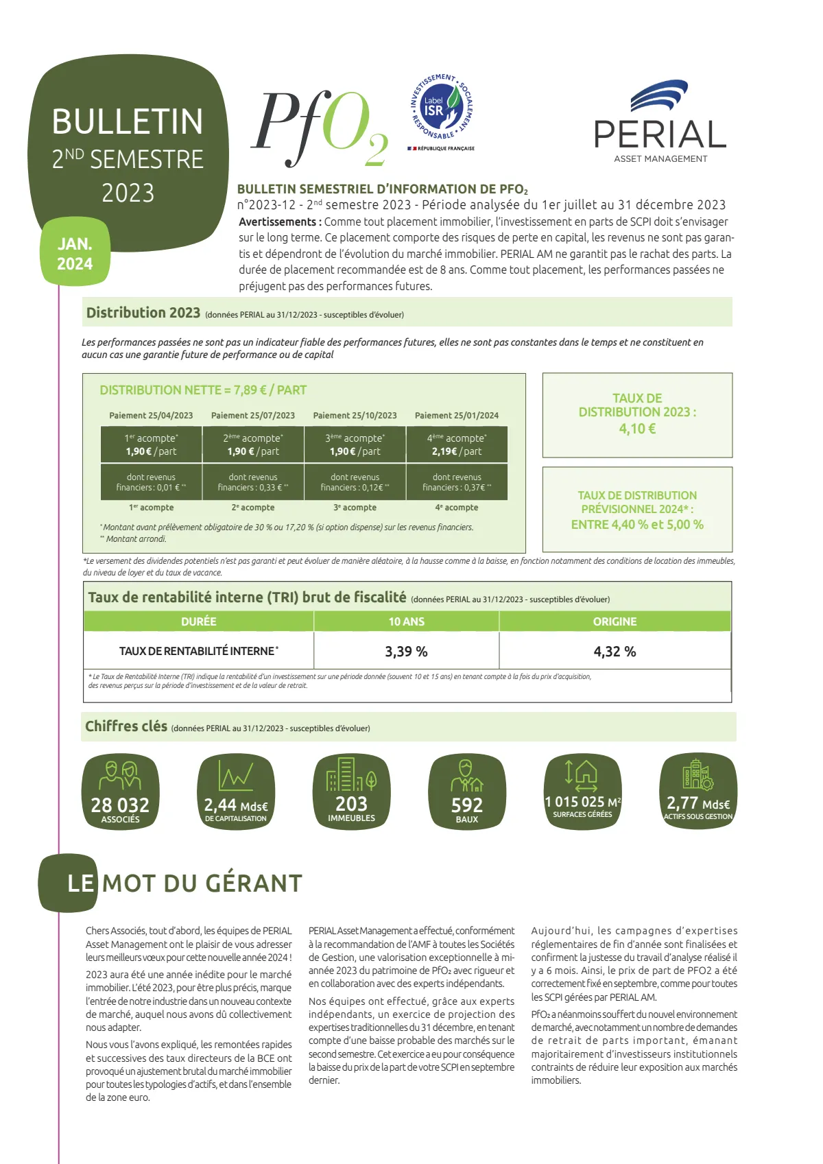 Rapport semestriel - 2nd semestre 2023