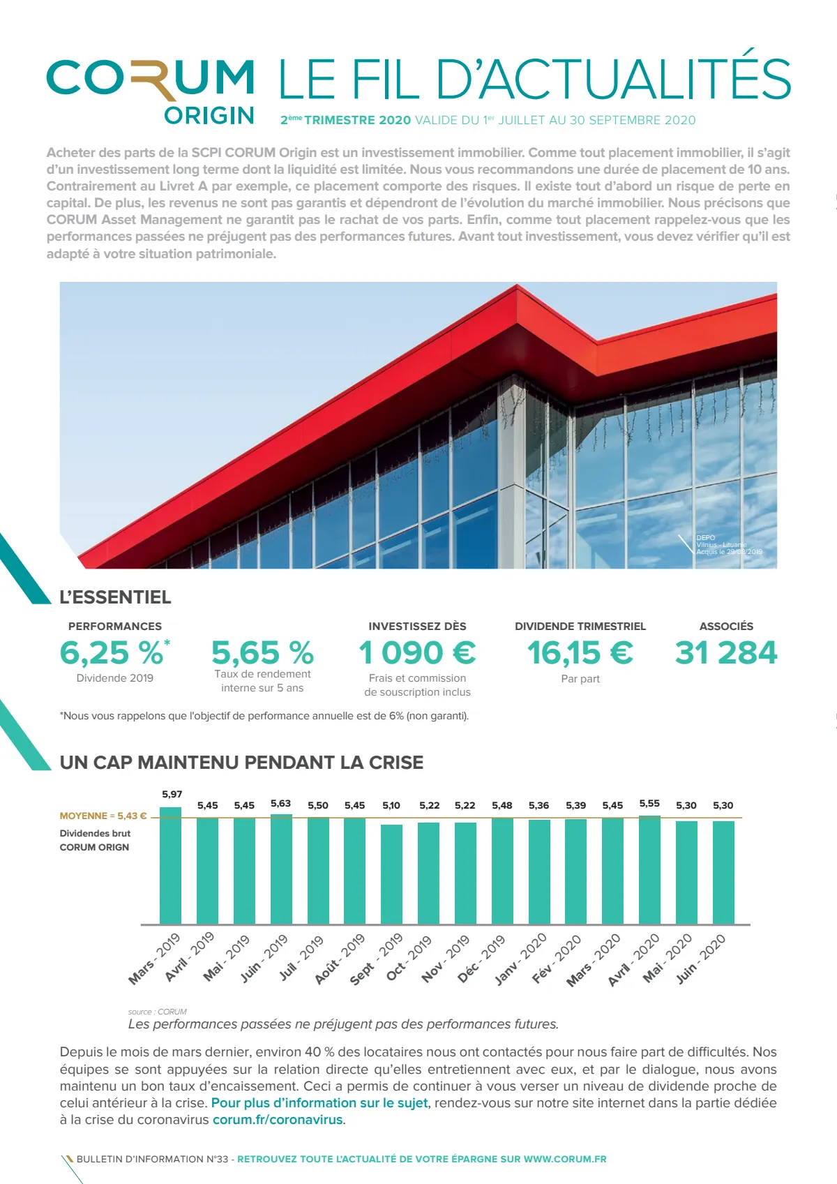 Bulletin trimestriel - 2ème trimestre 2020