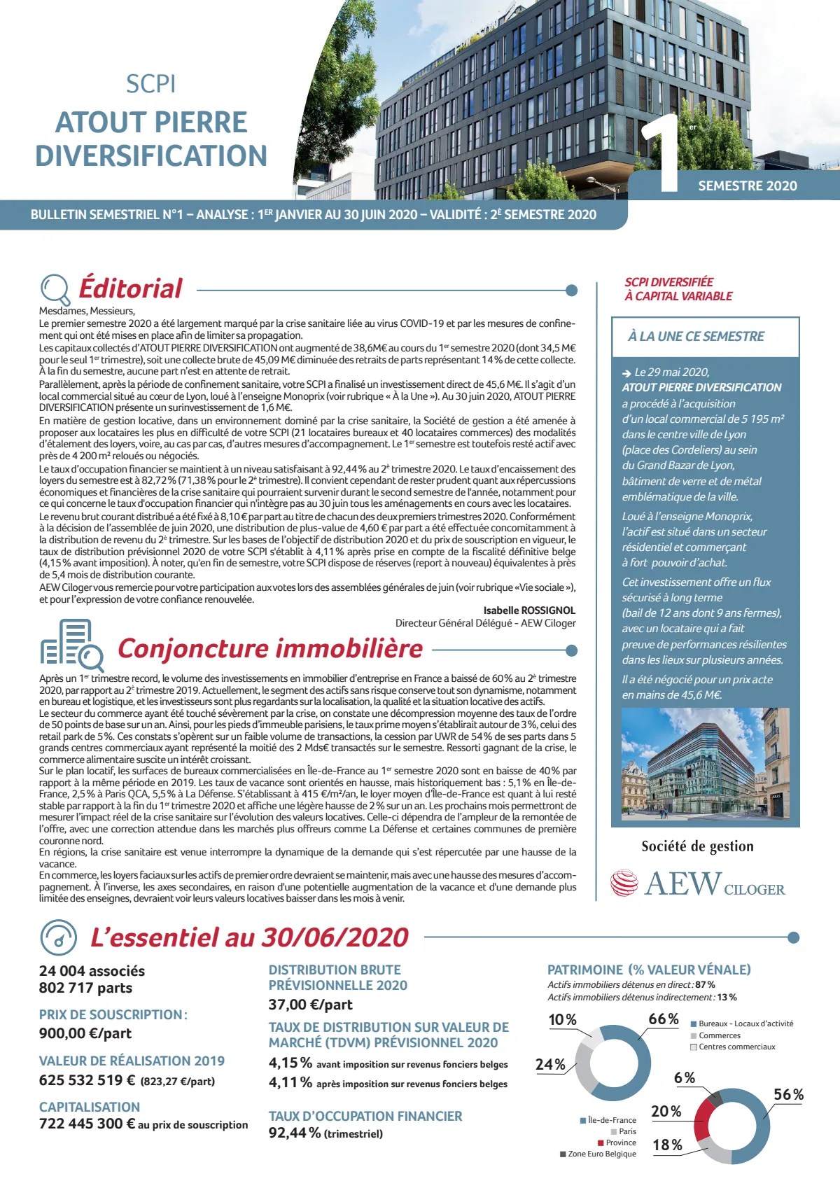 Bulletin trimestriel - 2ème trimestre 2020