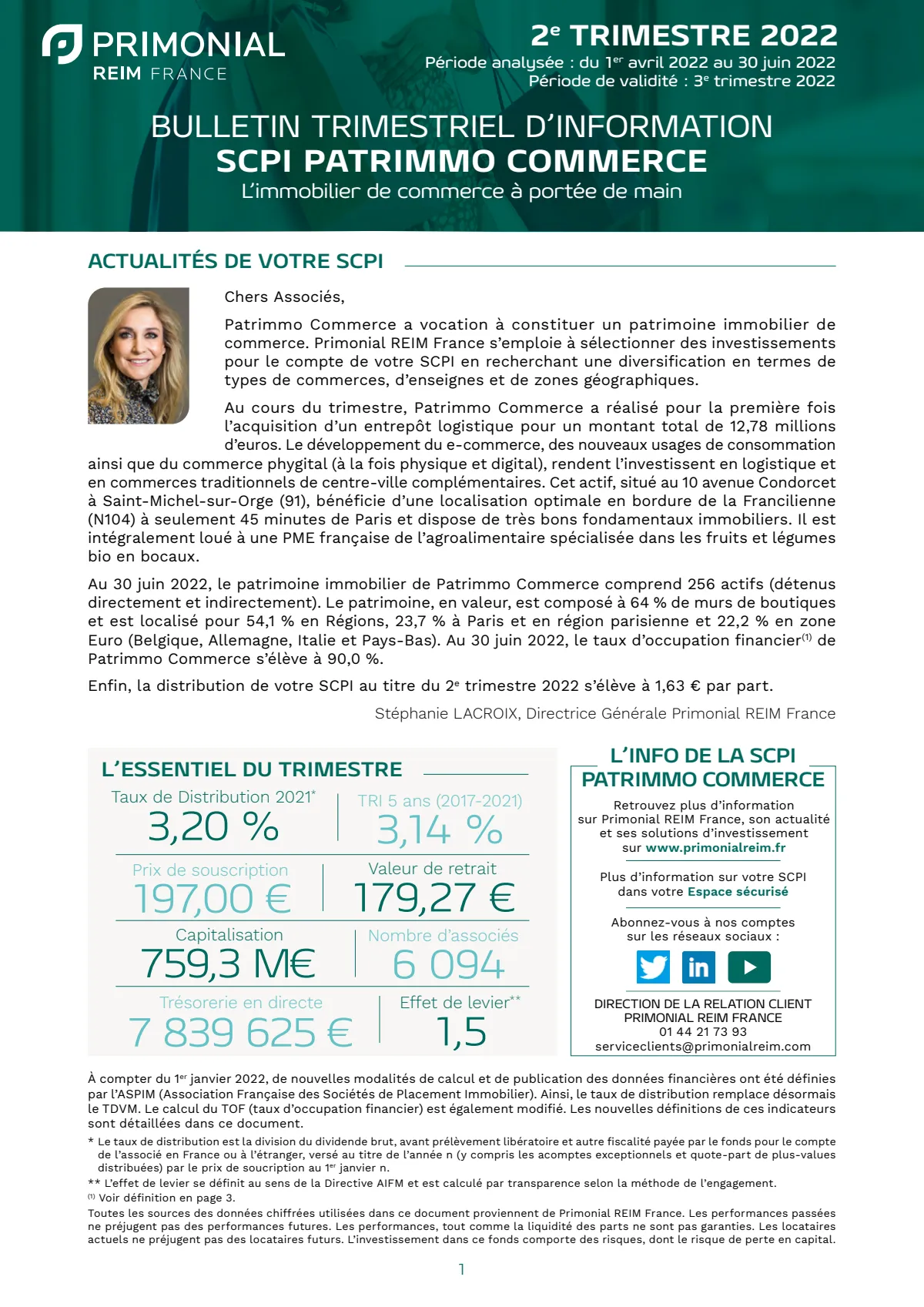 Bulletin trimestriel - 2ème trimestre 2020