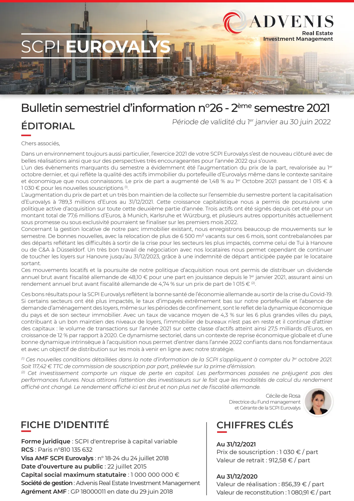 Bulletin semestriel - 2nd semestre 2021