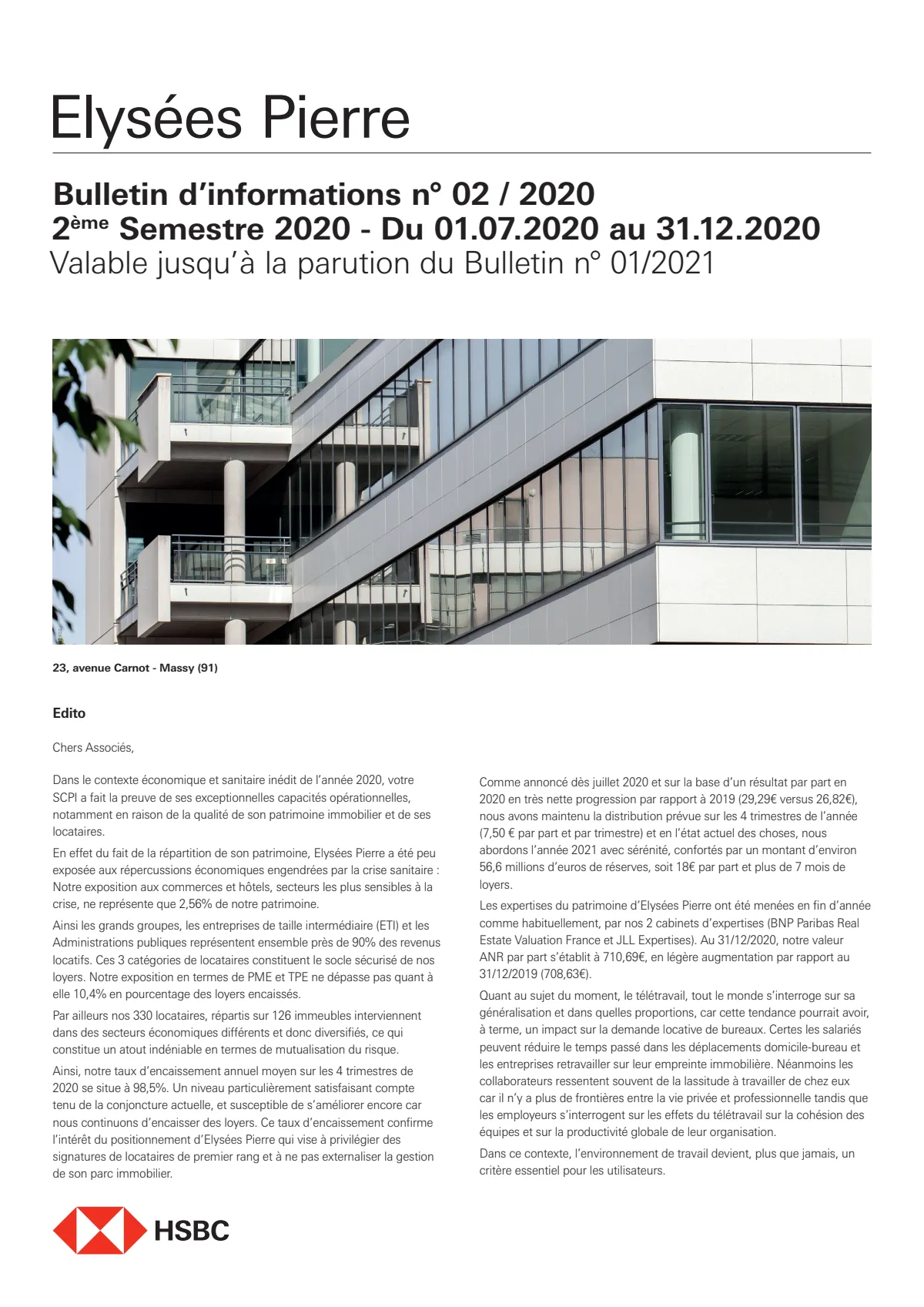 Rapport semestriel - 2nd semestre 2020