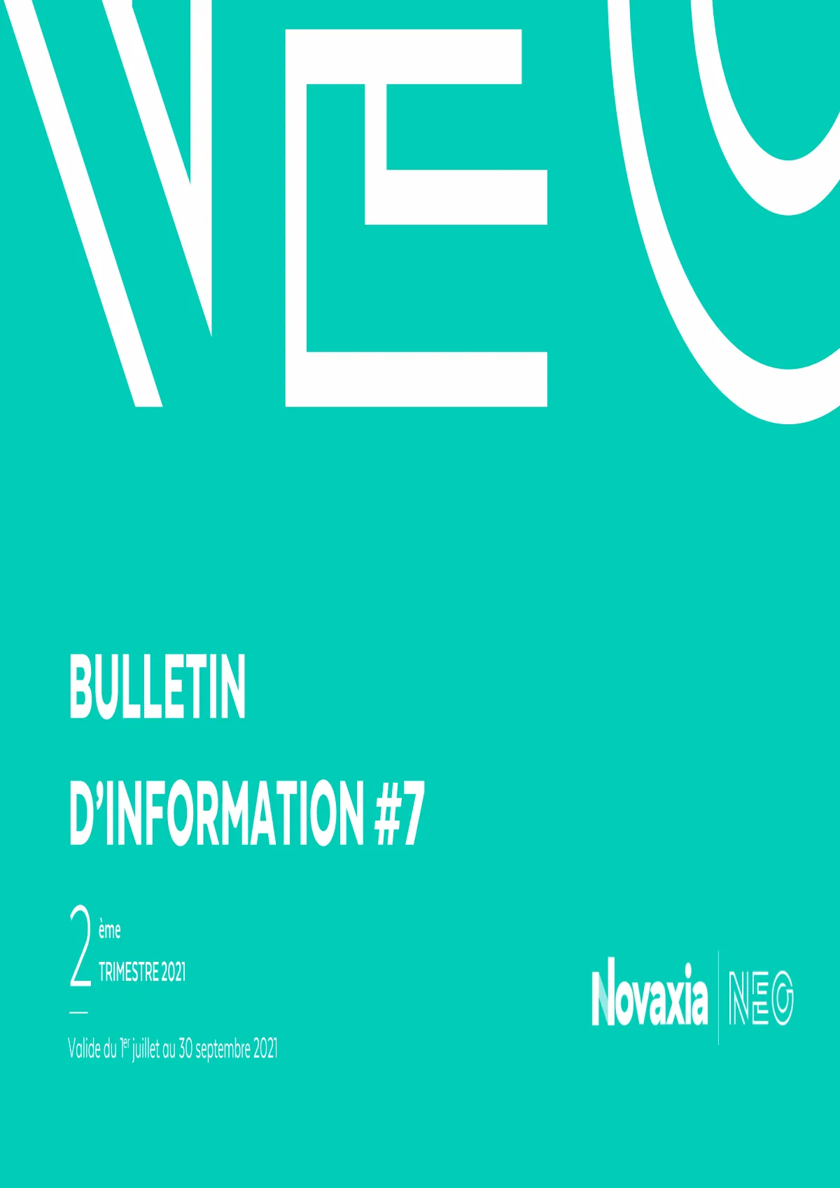 Bulletin trimestriel - 2ème trimestre 2021