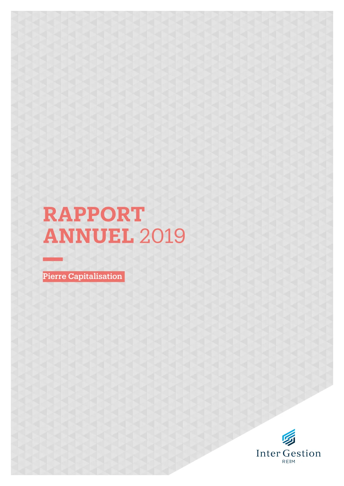 Rapport annuel - 2019