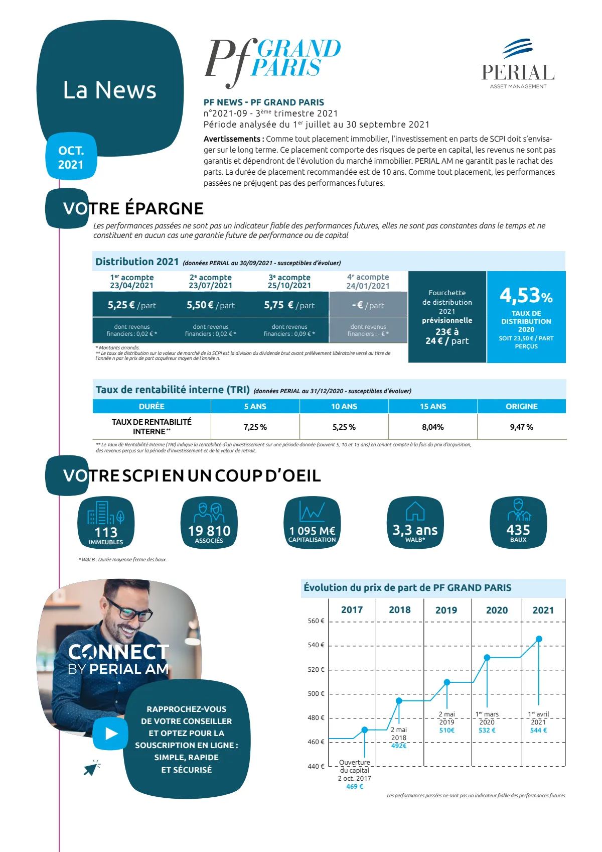 Bulletin trimestriel - 3ème trimestre 2021