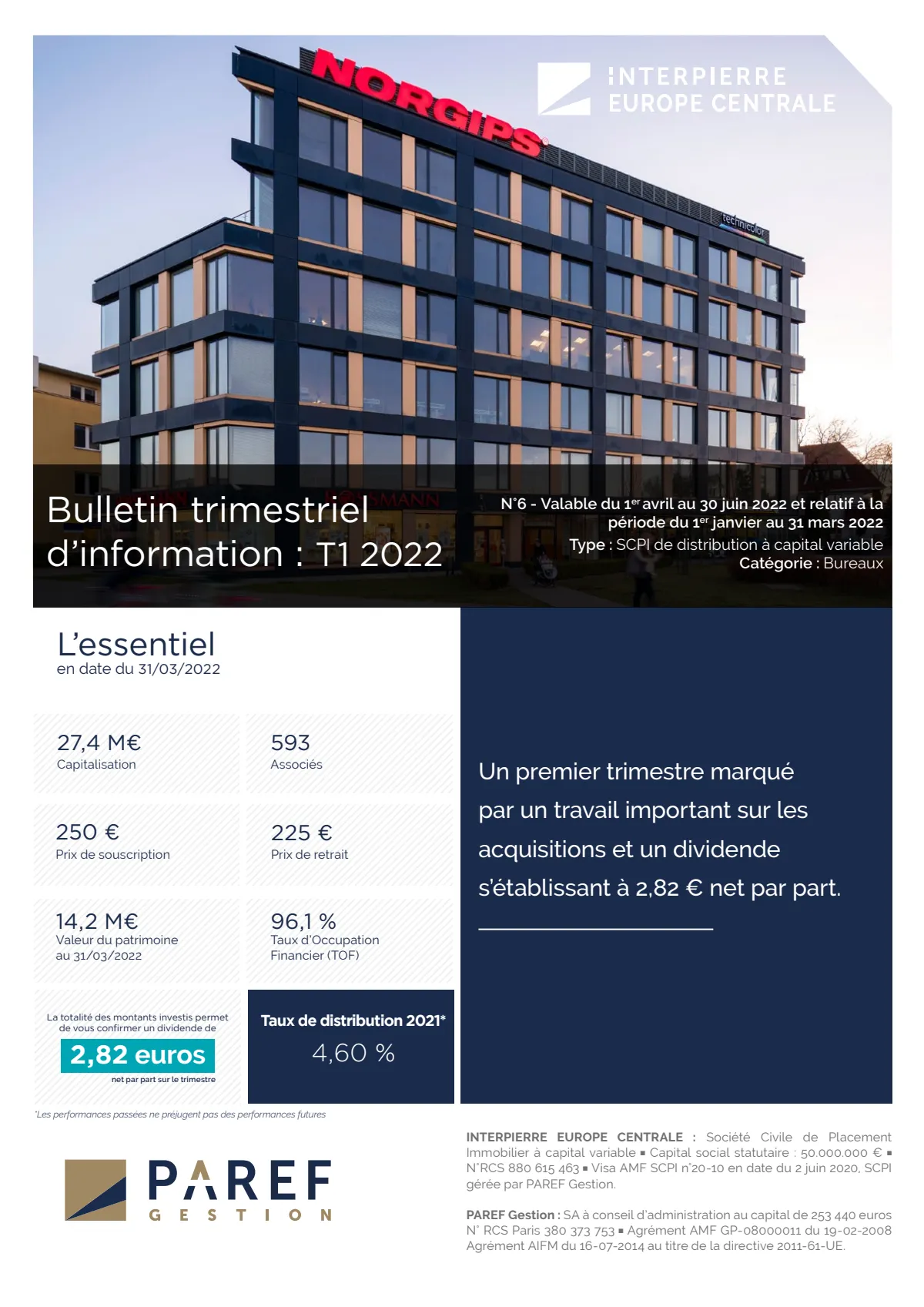 Bulletin trimestriel - 1er trimestre 2022