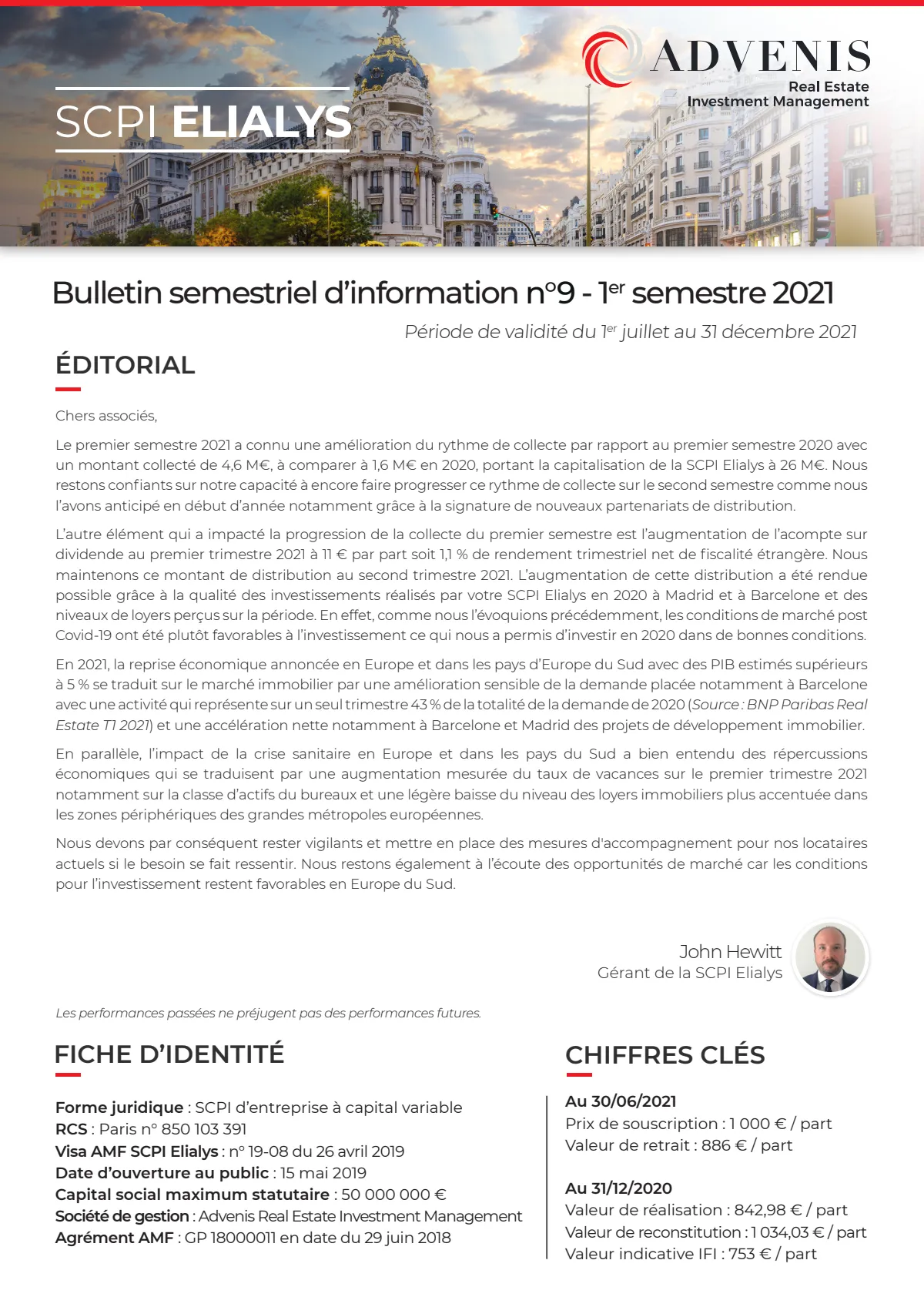 Bulletin trimestriel - 2ème trimestre 2021