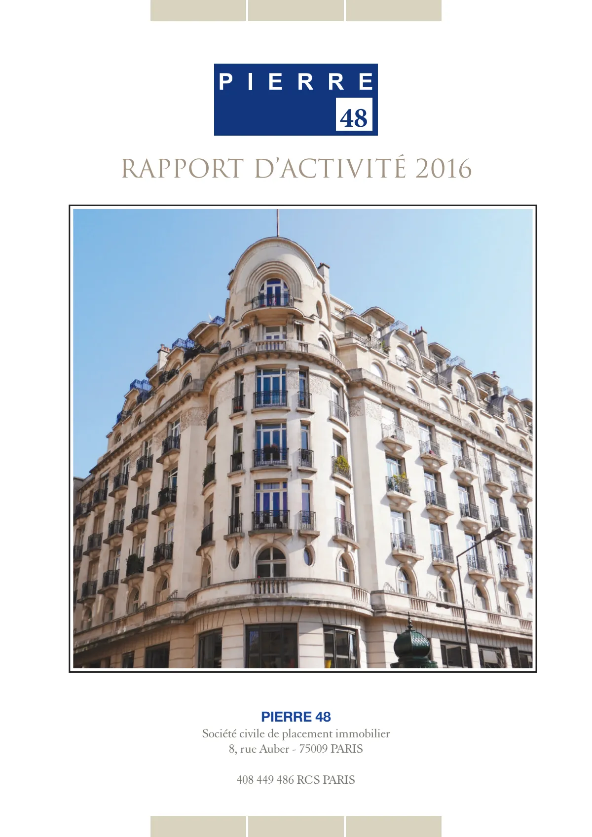 Rapport annuel - 2016