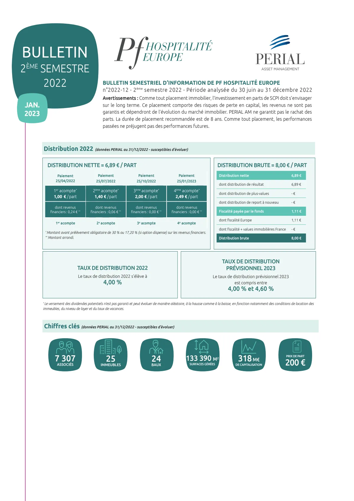 Bulletin semestriel - 2nd semestre 2022