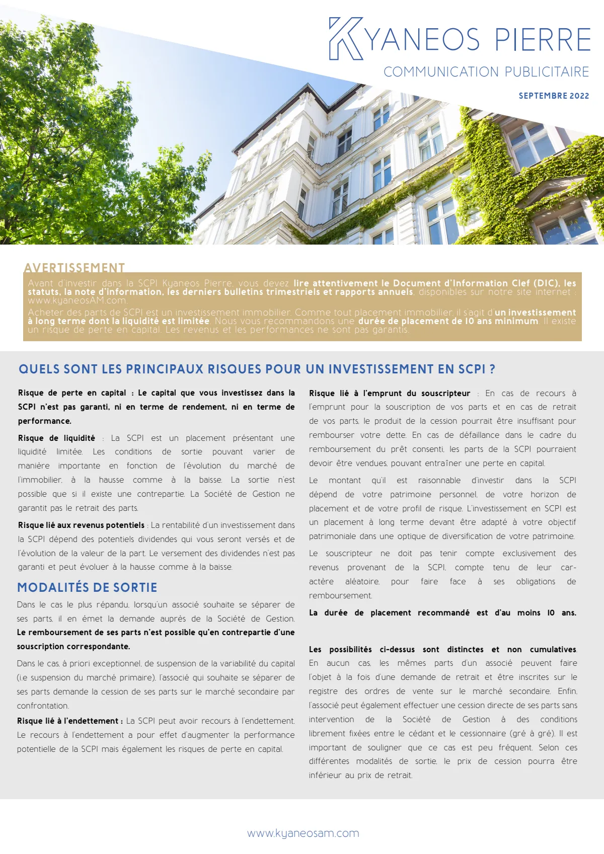 Documentation commerciale - 2022