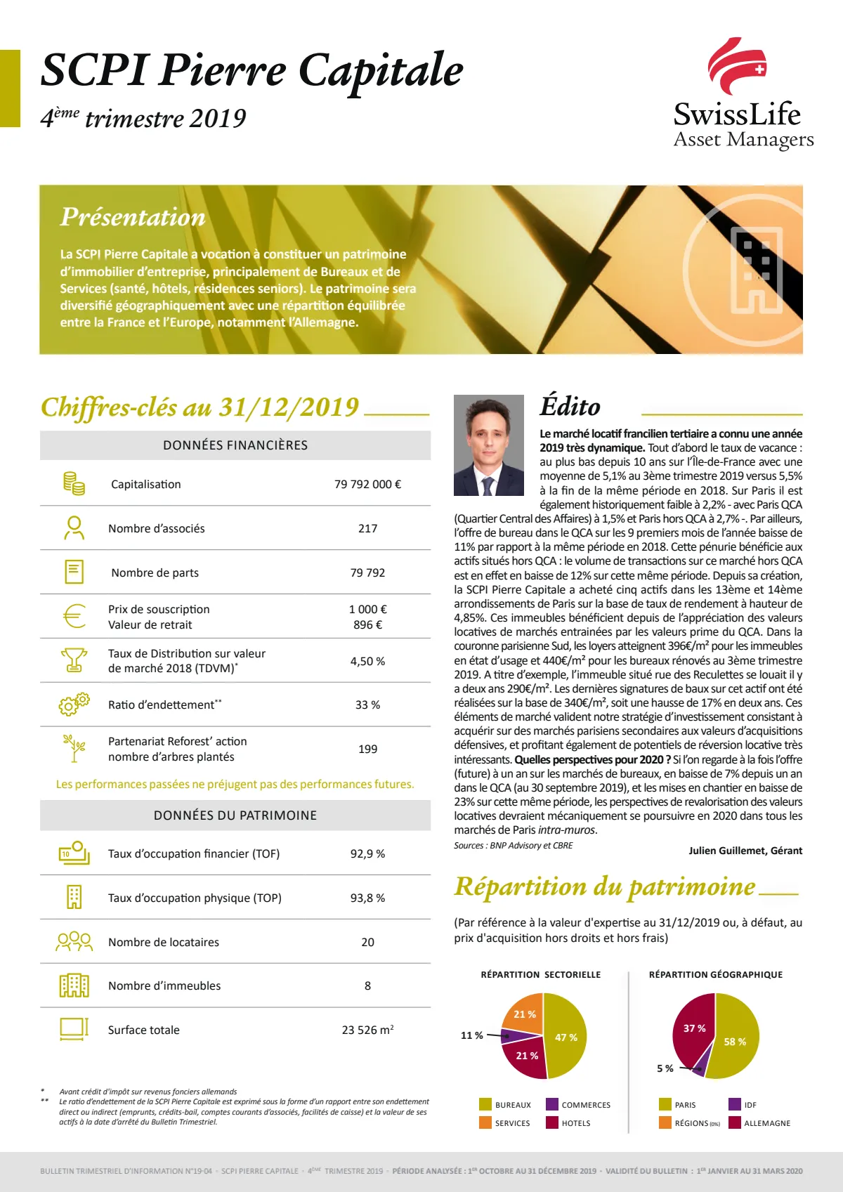 Bulletin trimestriel - 4ème trimestre 2019