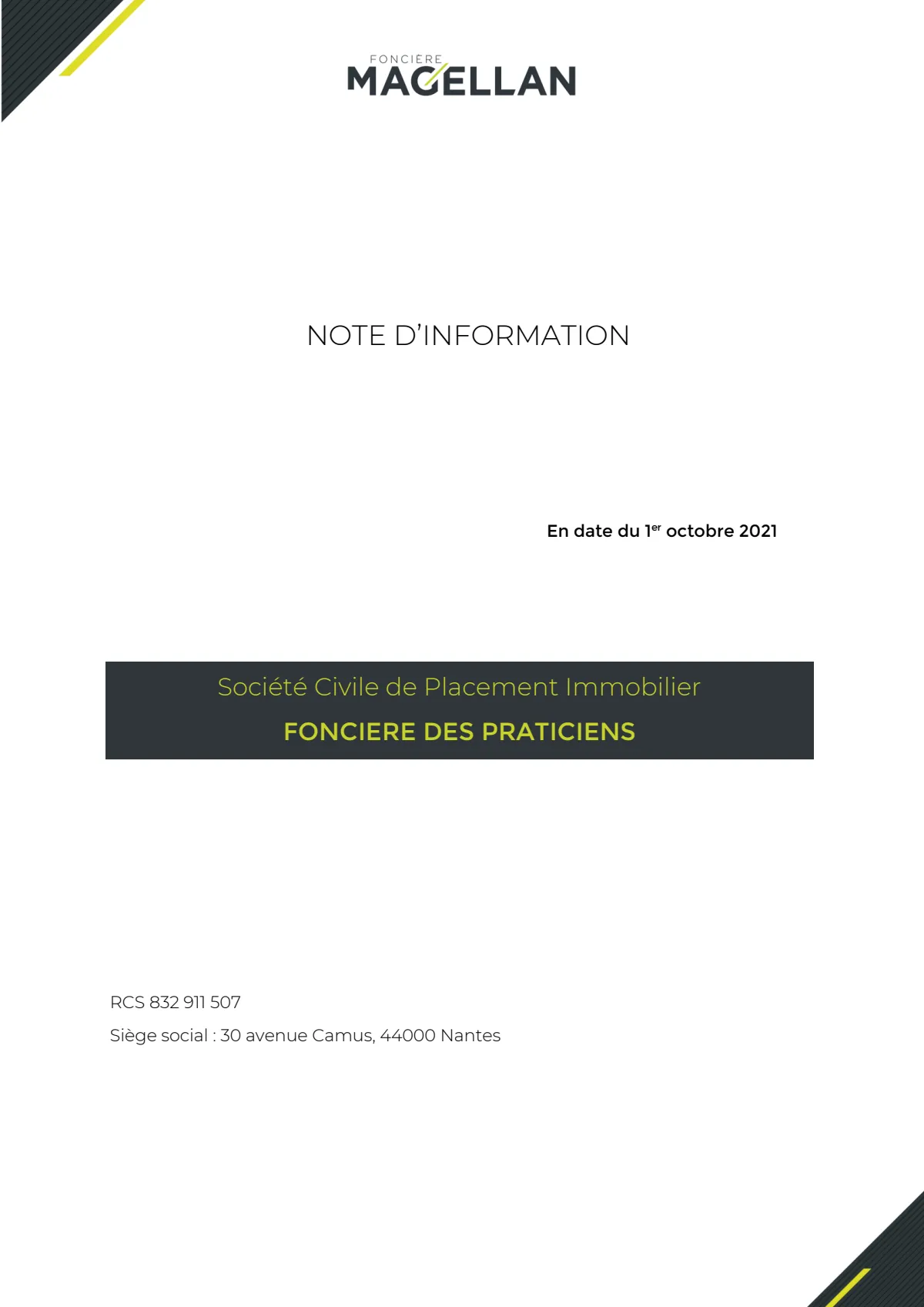 Note d'information - 2021