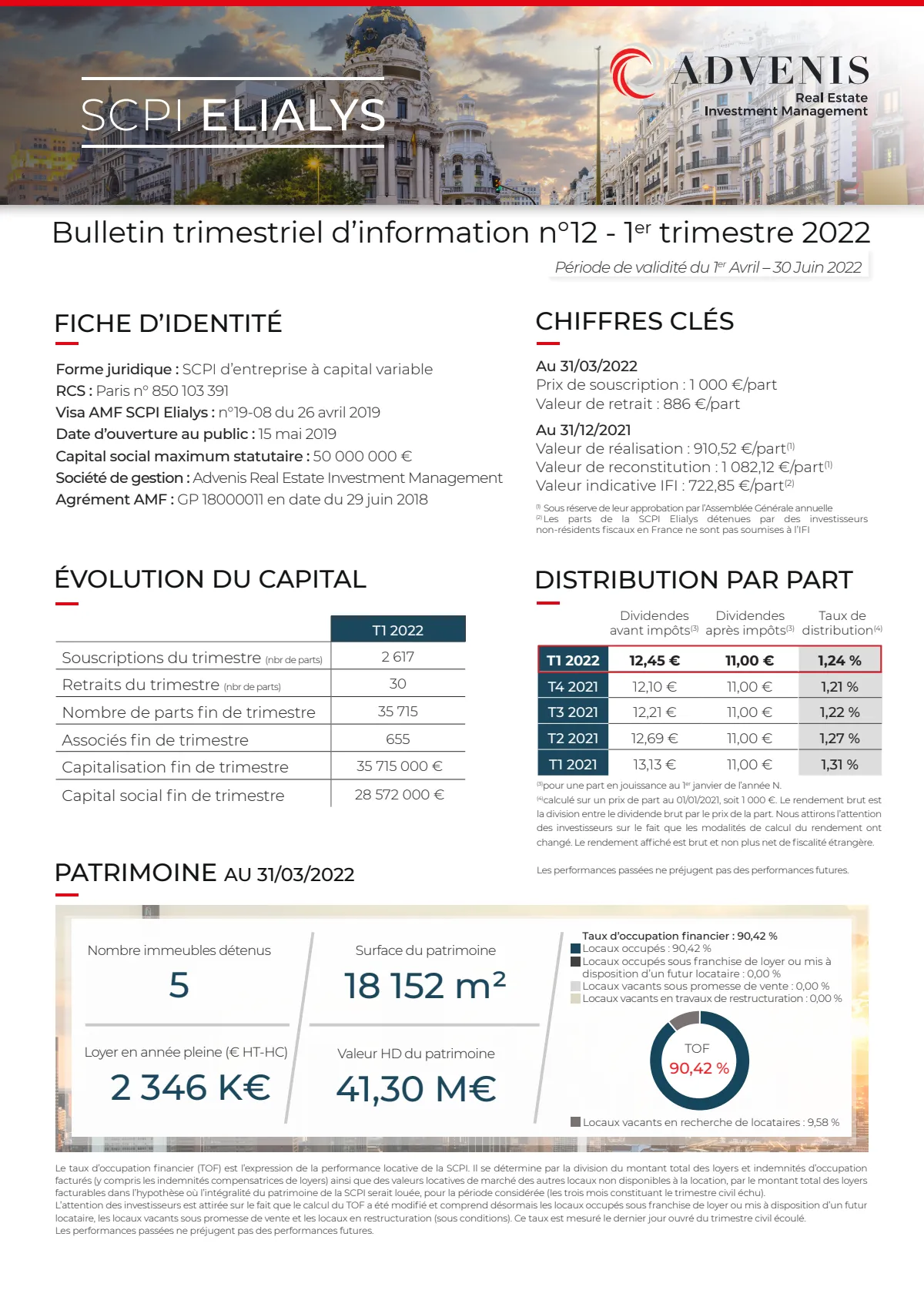 Bulletin trimestriel - 1er trimestre 2022