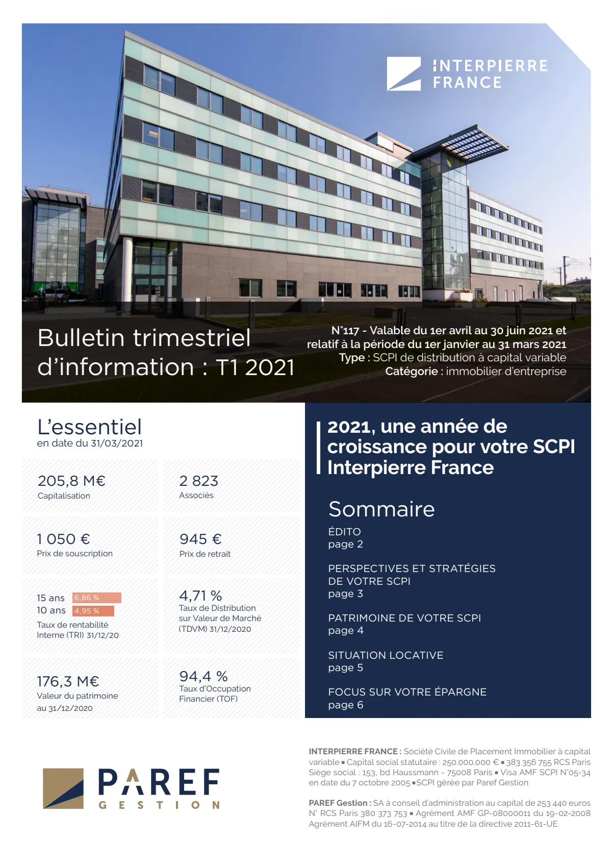 Bulletin trimestriel - 1er trimestre 2021