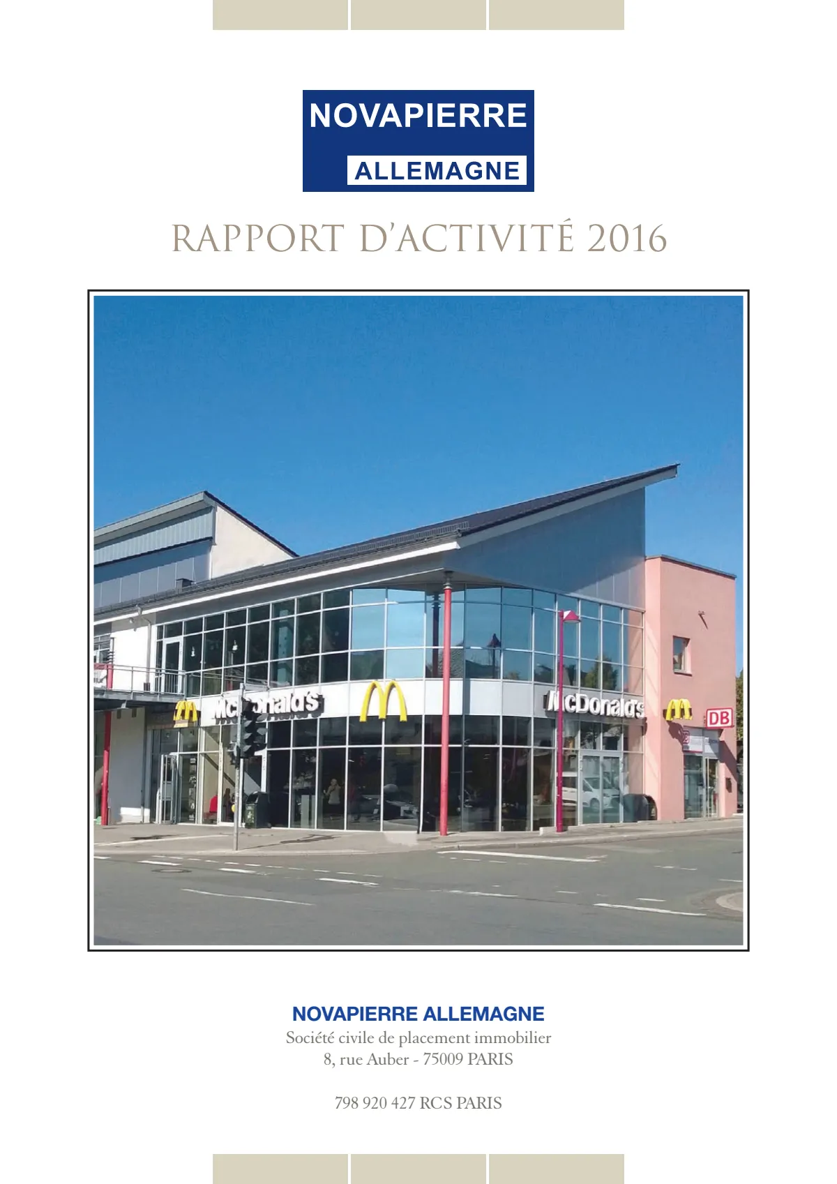 Rapport annuel - 2016