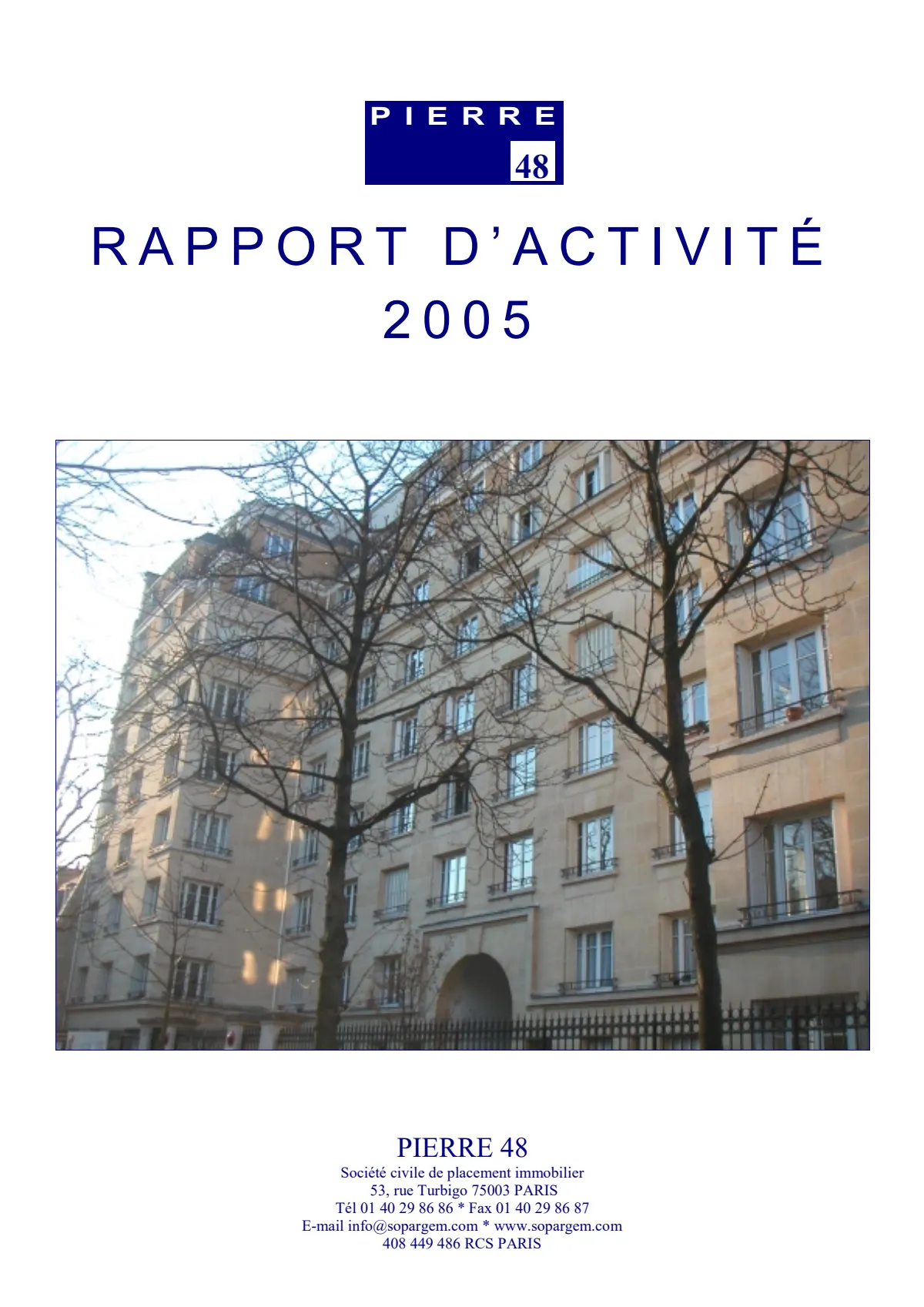 Rapport annuel - 2005