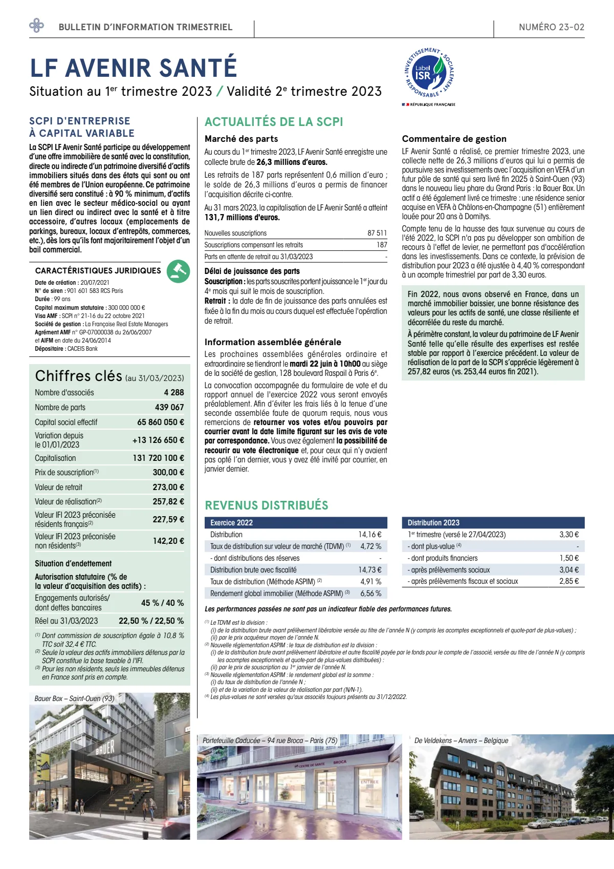 Bulletin trimestriel - 1er trimestre 2024