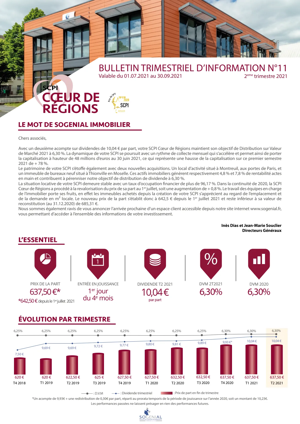 Bulletin trimestriel - 2ème trimestre 2021