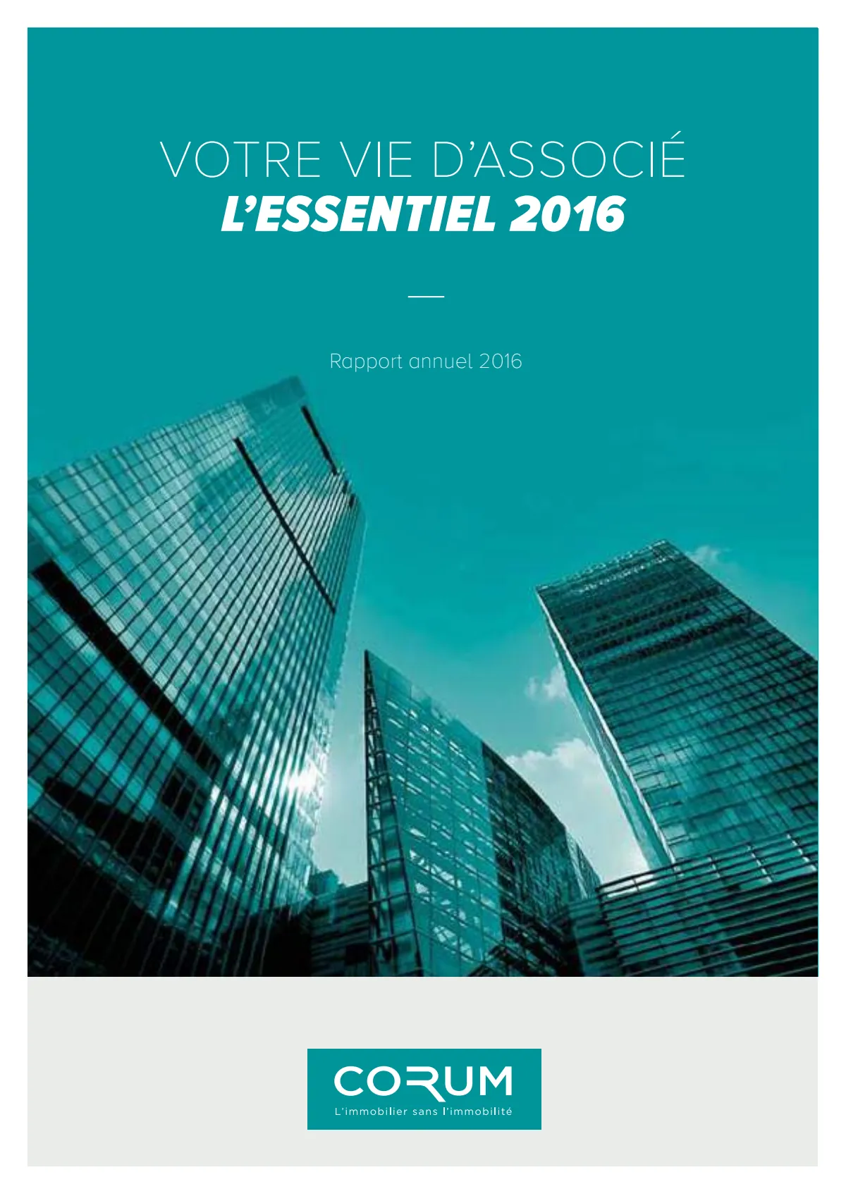 Rapport annuel - 2016