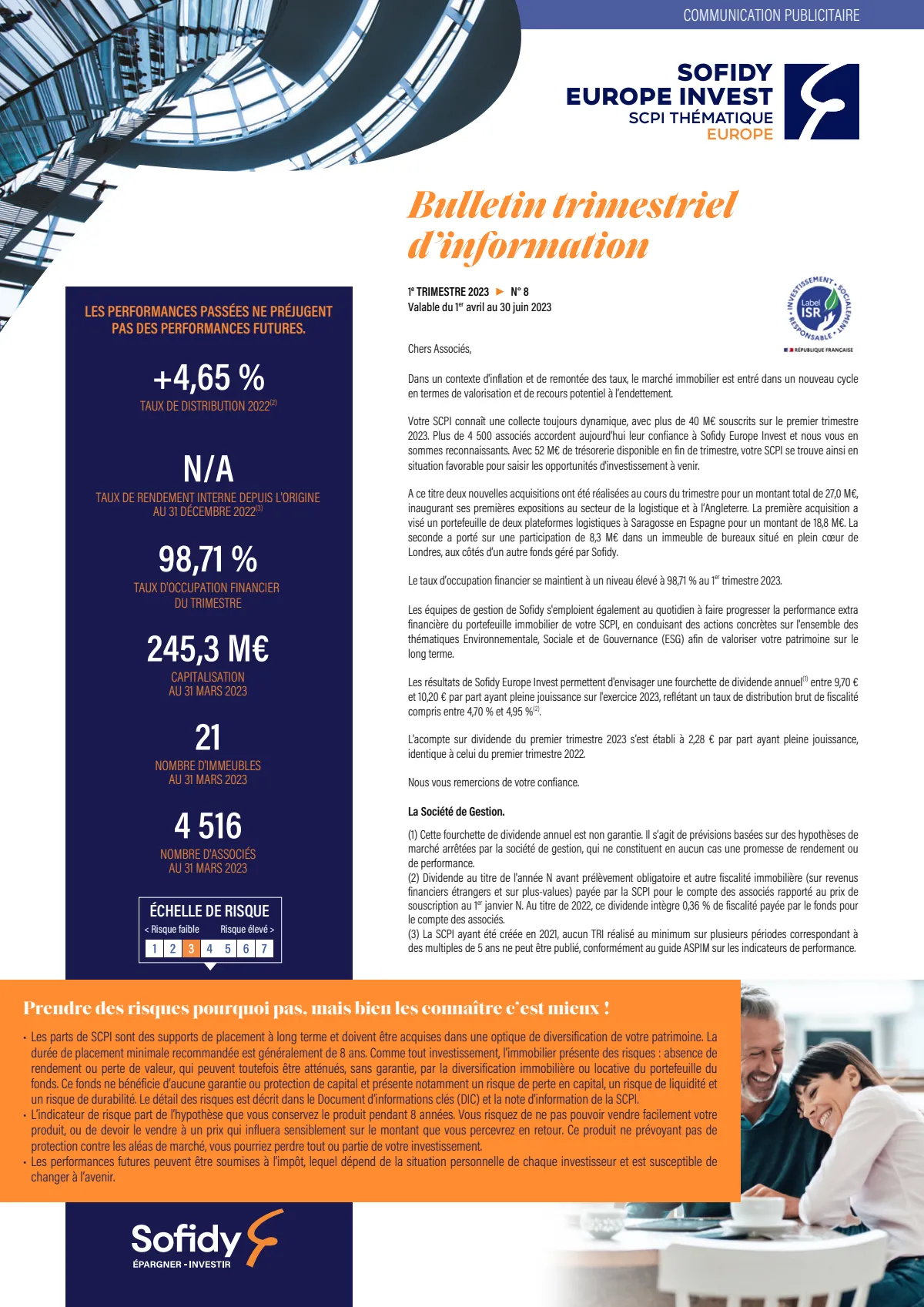 Bulletin trimestriel - 1er trimestre 2023