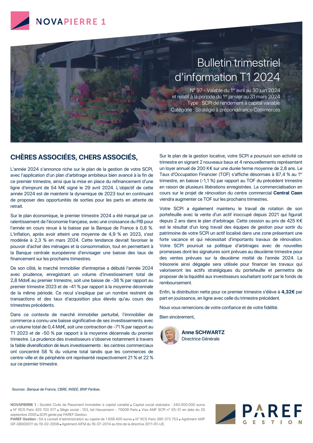 Bulletin trimestriel - 1er trimestre 2024