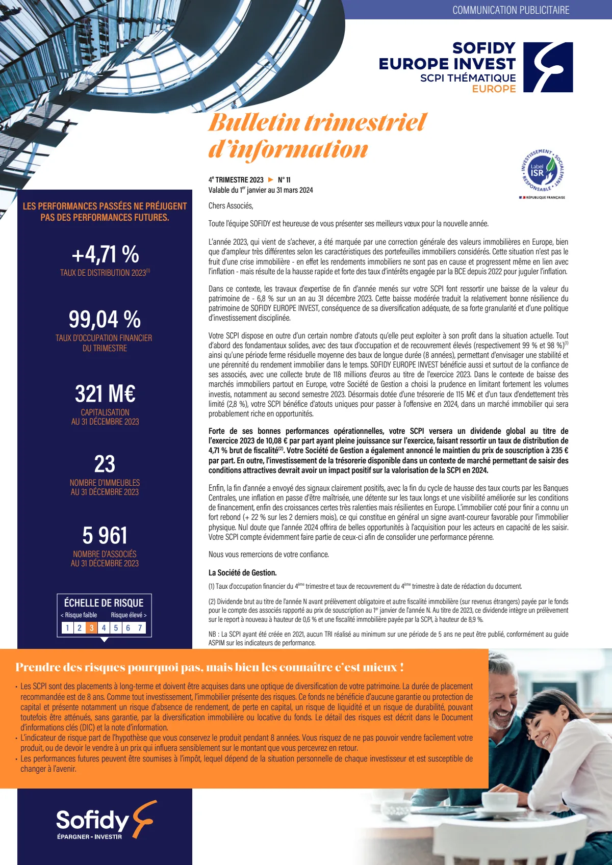 Bulletin trimestriel - 4ème trimestre 2023