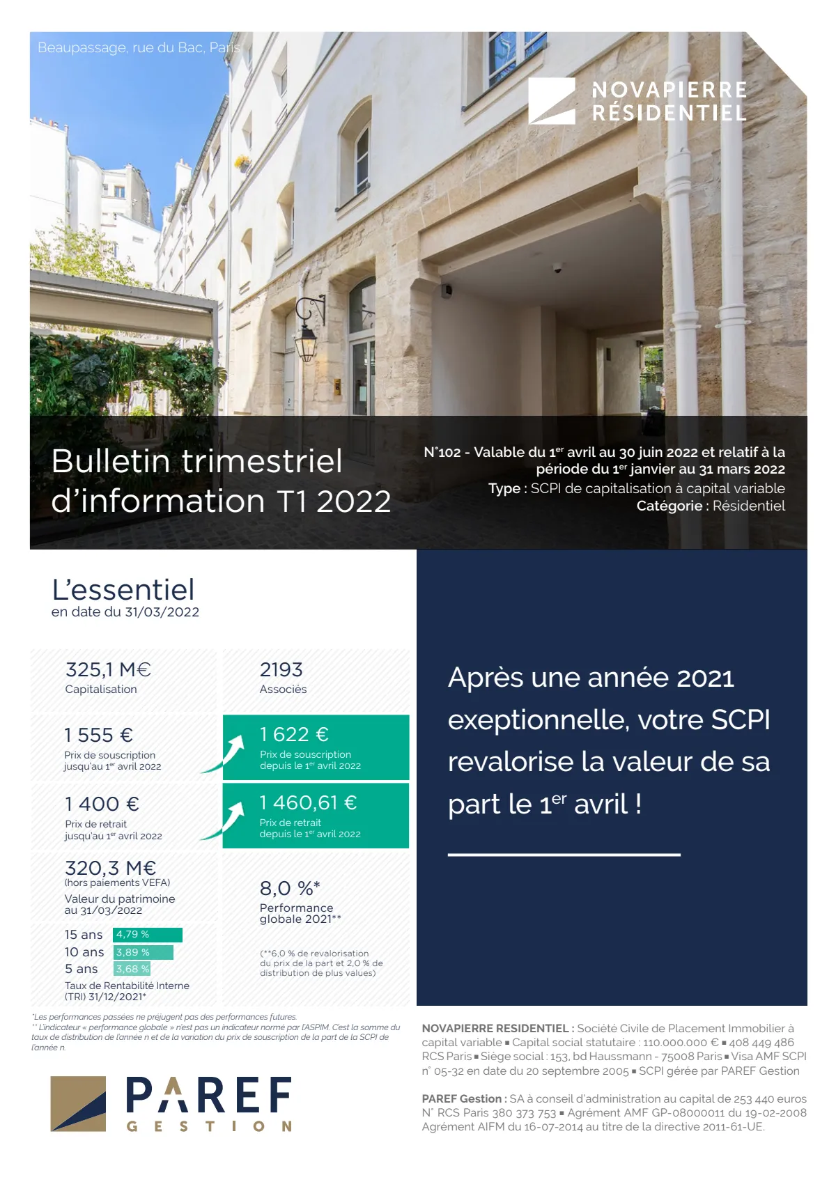 Bulletin trimestriel - 1er trimestre 2022