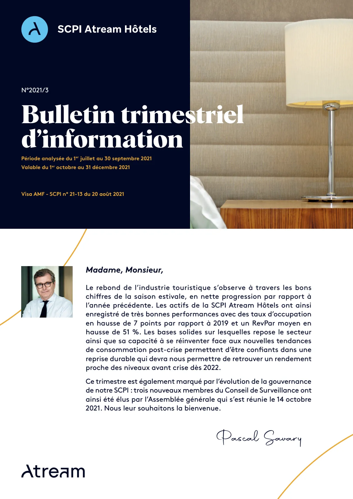 Bulletin trimestriel - 3ème trimestre 2021