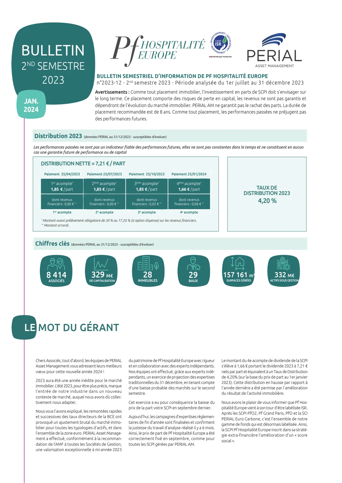 Rapport semestriel - 2nd semestre 2023