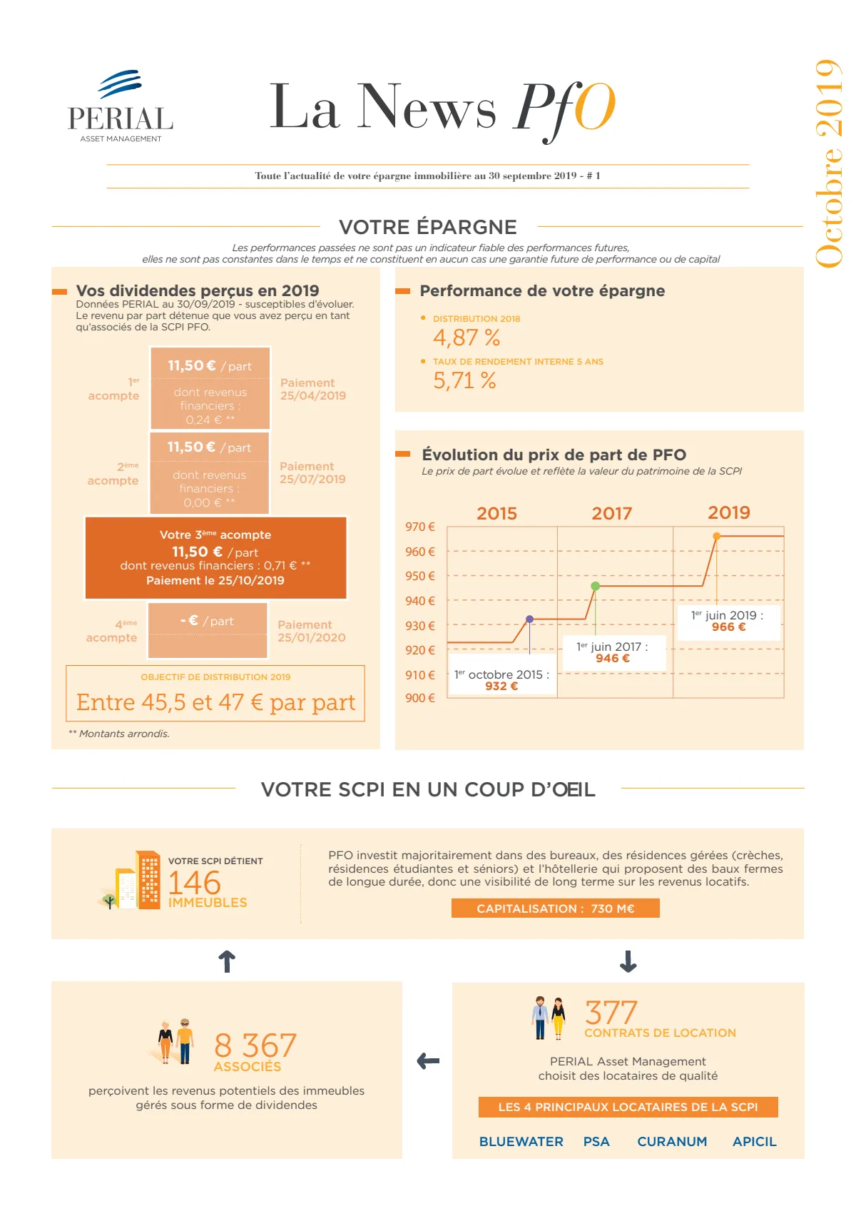 Bulletin trimestriel - 3ème trimestre 2019