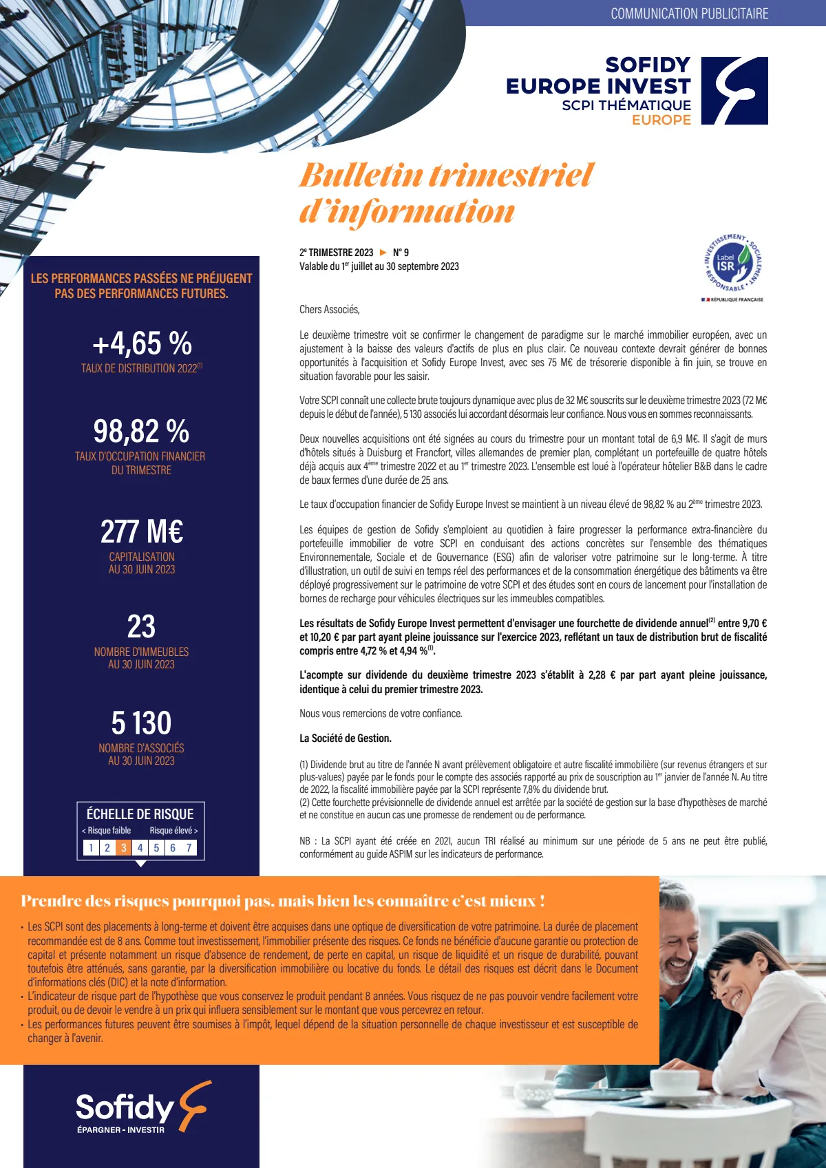 Bulletin trimestriel - 2ème trimestre 2023