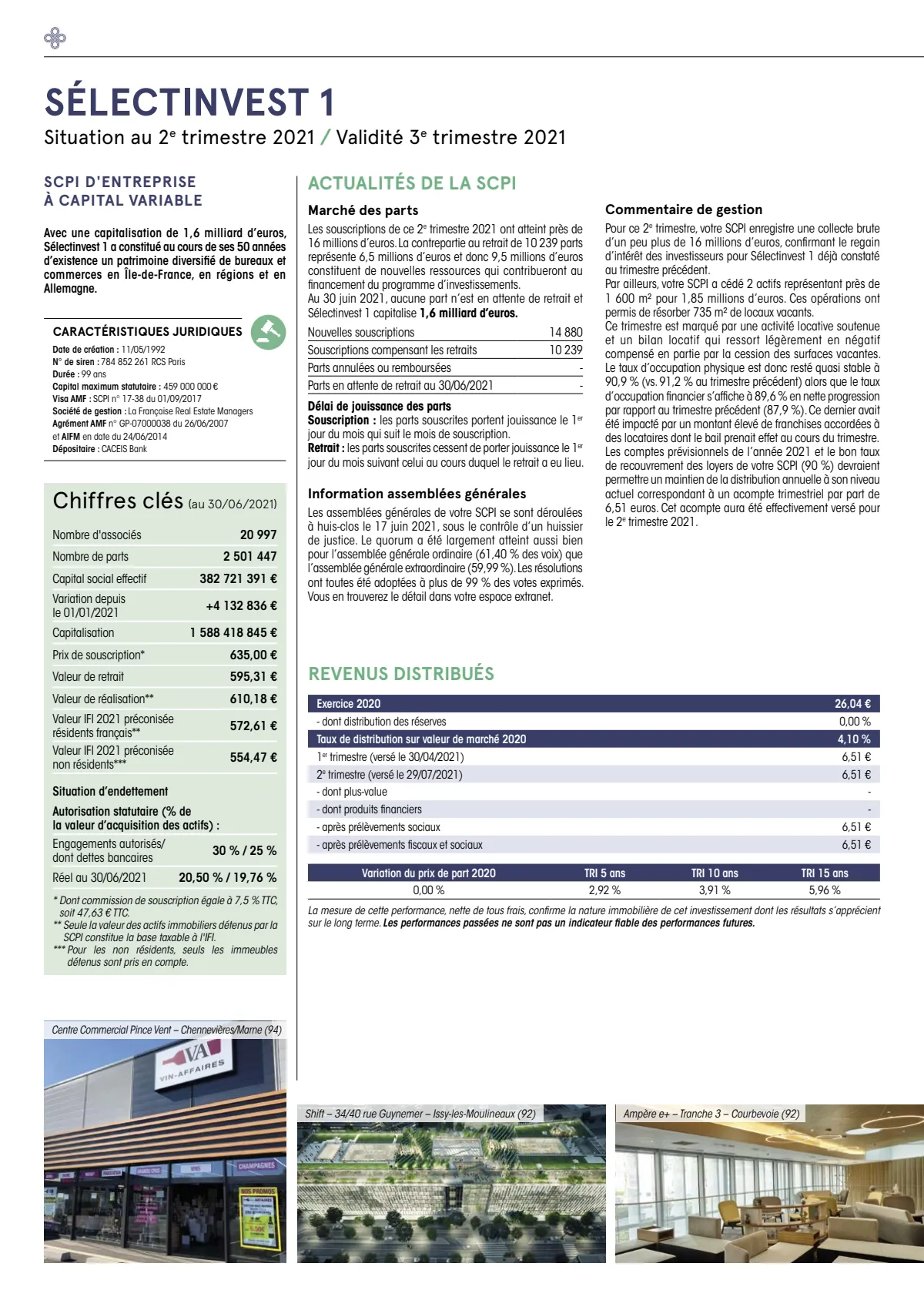 Bulletin trimestriel - 2ème trimestre 2021