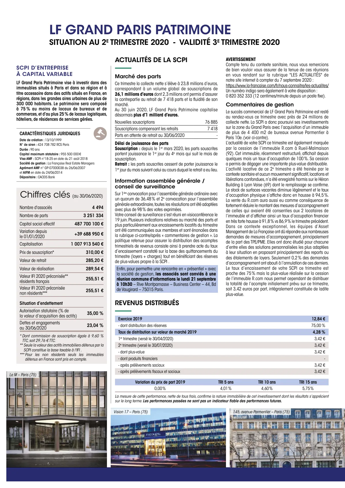 Bulletin trimestriel - 2ème trimestre 2020